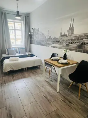 Łóżko lub łóżka w pokoju w obiekcie Property Apart - Ruska Centrum