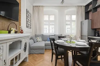 Część wypoczynkowa w obiekcie Exclusive Old Town Apartment by Noclegi Renters