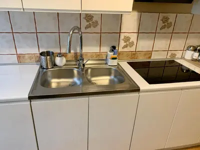Kuchnia lub aneks kuchenny w obiekcie Apartament Joanna parter blisko Rynku, Onkologii i strefy ekonomicznej