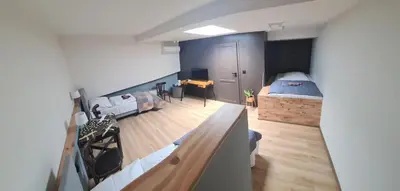 Telewizja i/lub zestaw kina domowego w obiekcie Es8bar