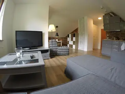 Telewizja i/lub zestaw kina domowego w obiekcie Studio Polanica