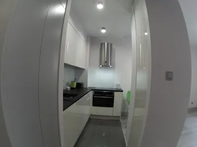 Kuchnia lub aneks kuchenny w obiekcie Apartament z Ogrodem