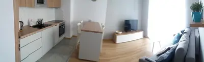 Kuchnia lub aneks kuchenny w obiekcie Apartament nad Odrą