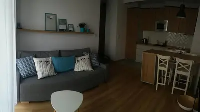Kuchnia lub aneks kuchenny w obiekcie Apartament nad Odrą