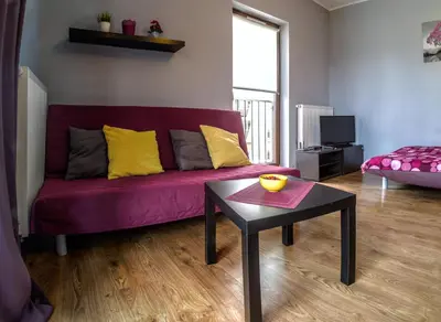 Część wypoczynkowa w obiekcie Marea Apartment
