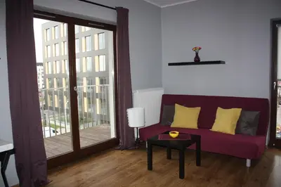 Część wypoczynkowa w obiekcie Marea Apartment