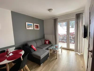 Część wypoczynkowa w obiekcie Apartamenty Pod Rudką Czarna Góra