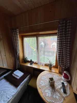 Łóżko lub łóżka w pokoju w obiekcie Jasminowe Wzgorze