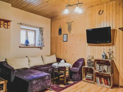 Telewizja i/lub zestaw kina domowego w obiekcie Jasminowe Wzgorze