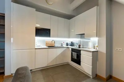 Kuchnia lub aneks kuchenny w obiekcie Apartementy Plac Solny 20
