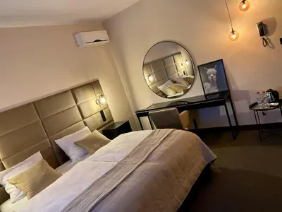 Łóżko lub łóżka w pokoju w obiekcie Hotel 