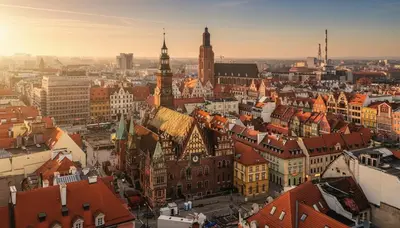 Widok na miasto Wrocław z tego apartamentu