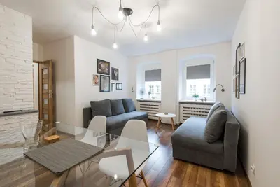 Część wypoczynkowa w obiekcie Klimt Apartment