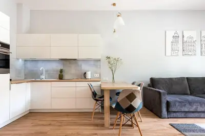 Kuchnia lub aneks kuchenny w obiekcie apartamenty-wroc Księcia Witolda