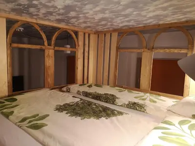 Łóżko lub łóżka w pokoju w obiekcie Kot Pocztowy