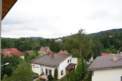 Widok na góry z tej kwatery prywatnej