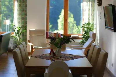 Telewizja i/lub zestaw kina domowego w obiekcie Willa Rudy