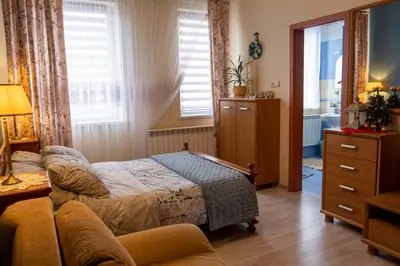 Łóżko lub łóżka w pokoju w obiekcie Agroturystyka Ranczo