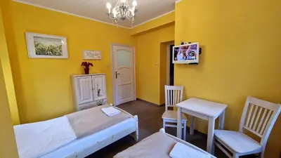 Telewizja i/lub zestaw kina domowego w obiekcie Willa Kwiaty Polskie