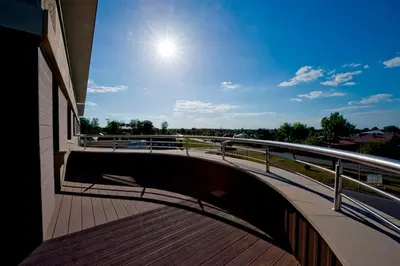 Balkon lub taras w obiekcie Hotel Symfonia Osjaków