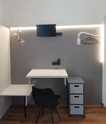 Telewizja i/lub zestaw kina domowego w obiekcie Noclegi 