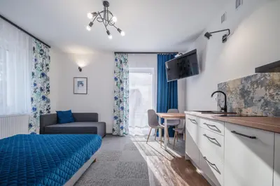 Kuchnia lub aneks kuchenny w obiekcie Apartamenty Wczasowa - z widokiem na góry, parkingiem, narciarnią