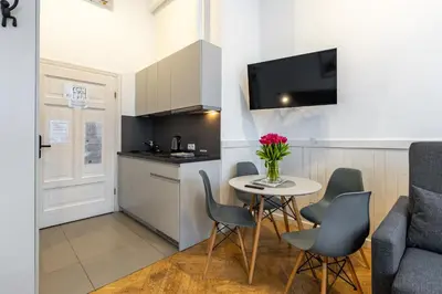 Kuchnia lub aneks kuchenny w obiekcie Wroclaw City Apartments