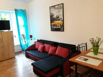Telewizja i/lub zestaw kina domowego w obiekcie Hostel Gliwice Centrum PARKING