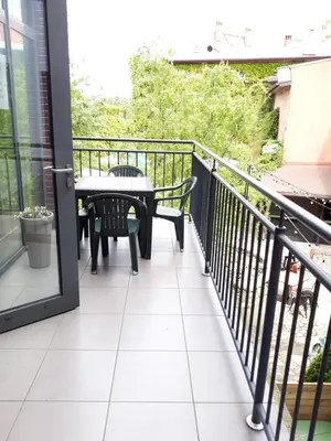Balkon lub taras w obiekcie Hostel Gliwice Centrum PARKING