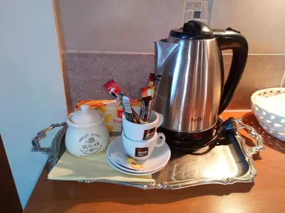 Zestaw do parzenia kawy i herbaty w obiekcie Gospodarstwo u Krakusa