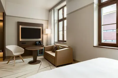 Telewizja i/lub zestaw kina domowego w obiekcie AC Hotel by Marriott Wroclaw