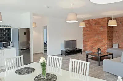 Kuchnia lub aneks kuchenny w obiekcie Apartamenty w starym browarze 1