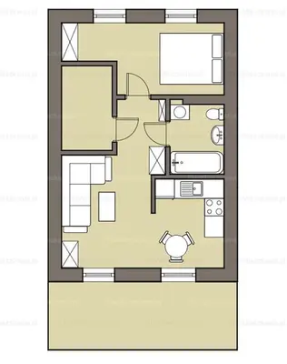 Plan piętra w obiekcie A.S HOME Kościuszki II