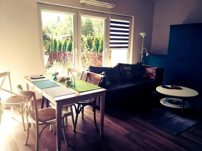 Część wypoczynkowa w obiekcie Apartament Honey