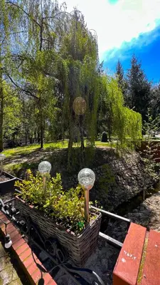 Ogród w obiekcie Szafirowy Dwór Hotel & Restauracja