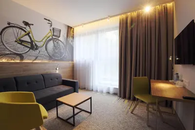 Telewizja i/lub zestaw kina domowego w obiekcie Active Hotel