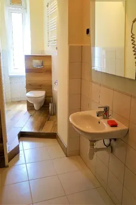 Łazienka w obiekcie Hostel Kwadrans