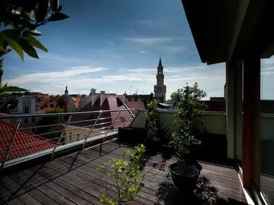 Balkon lub taras w obiekcie Apartamenty Złota Nić