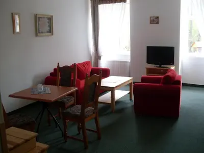 Telewizja i/lub zestaw kina domowego w obiekcie Hotel Krokus
