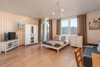 Telewizja i/lub zestaw kina domowego w obiekcie Pure Rental Apartments