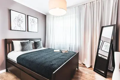Łóżko lub łóżka w pokoju w obiekcie Pure Rental Apartments