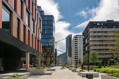 Budynek, w którym mieści się apartament