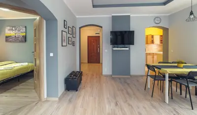 Telewizja i/lub zestaw kina domowego w obiekcie Apartament Grosik