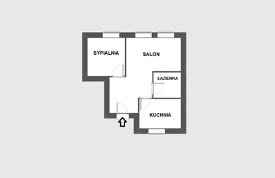 Plan piętra w obiekcie Nozownicza Street Apartment