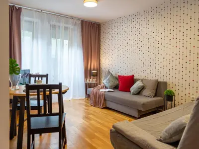 Część wypoczynkowa w obiekcie Nozownicza Street Apartment