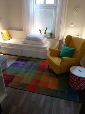 Część wypoczynkowa w obiekcie Apartament Na Wyspie