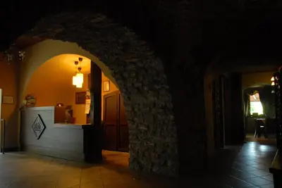 Łóżko lub łóżka w pokoju w obiekcie Hotel Ślęża