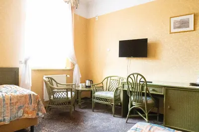 Telewizja i/lub zestaw kina domowego w obiekcie Hotel Calisia