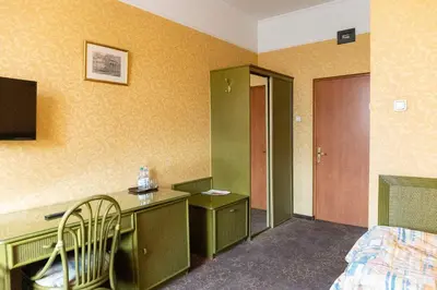 Telewizja i/lub zestaw kina domowego w obiekcie Hotel Calisia