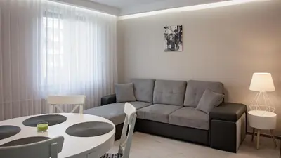 Część wypoczynkowa w obiekcie Apartament Piano 2